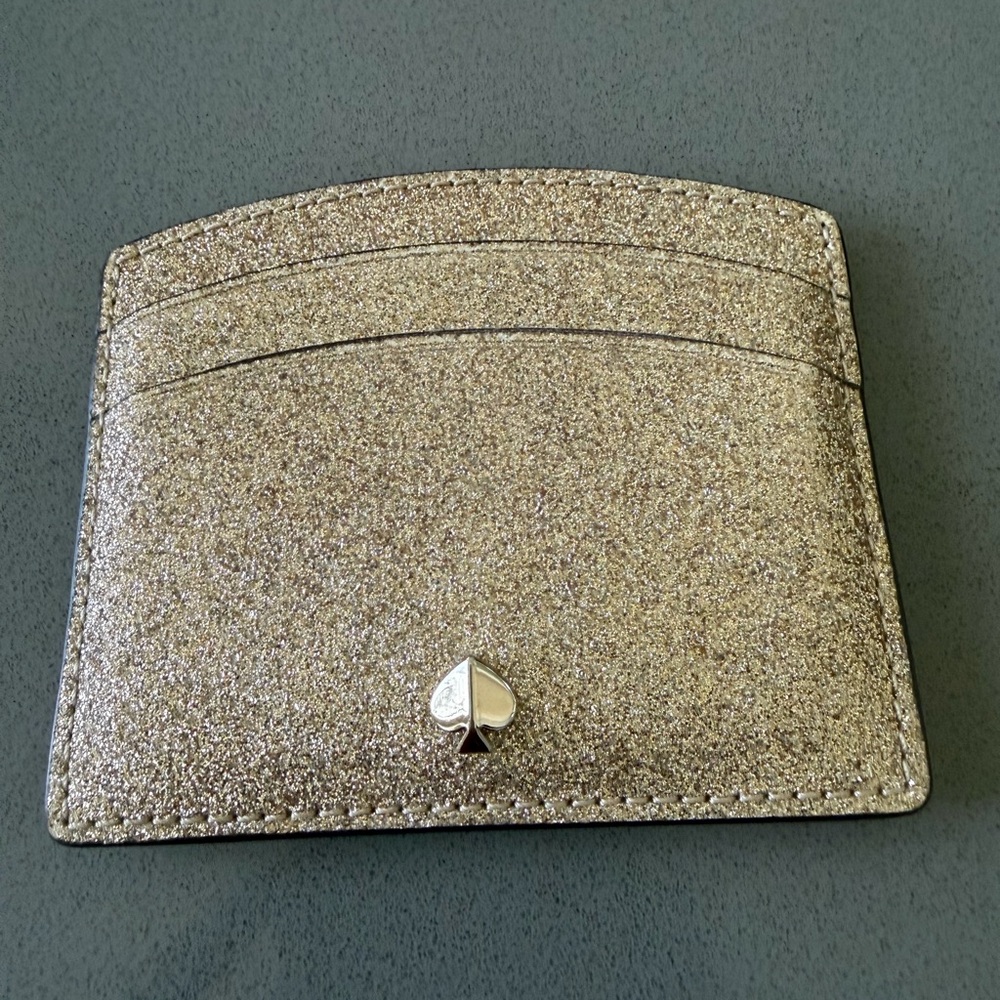 Kate Spade Gold Slim Card Holder